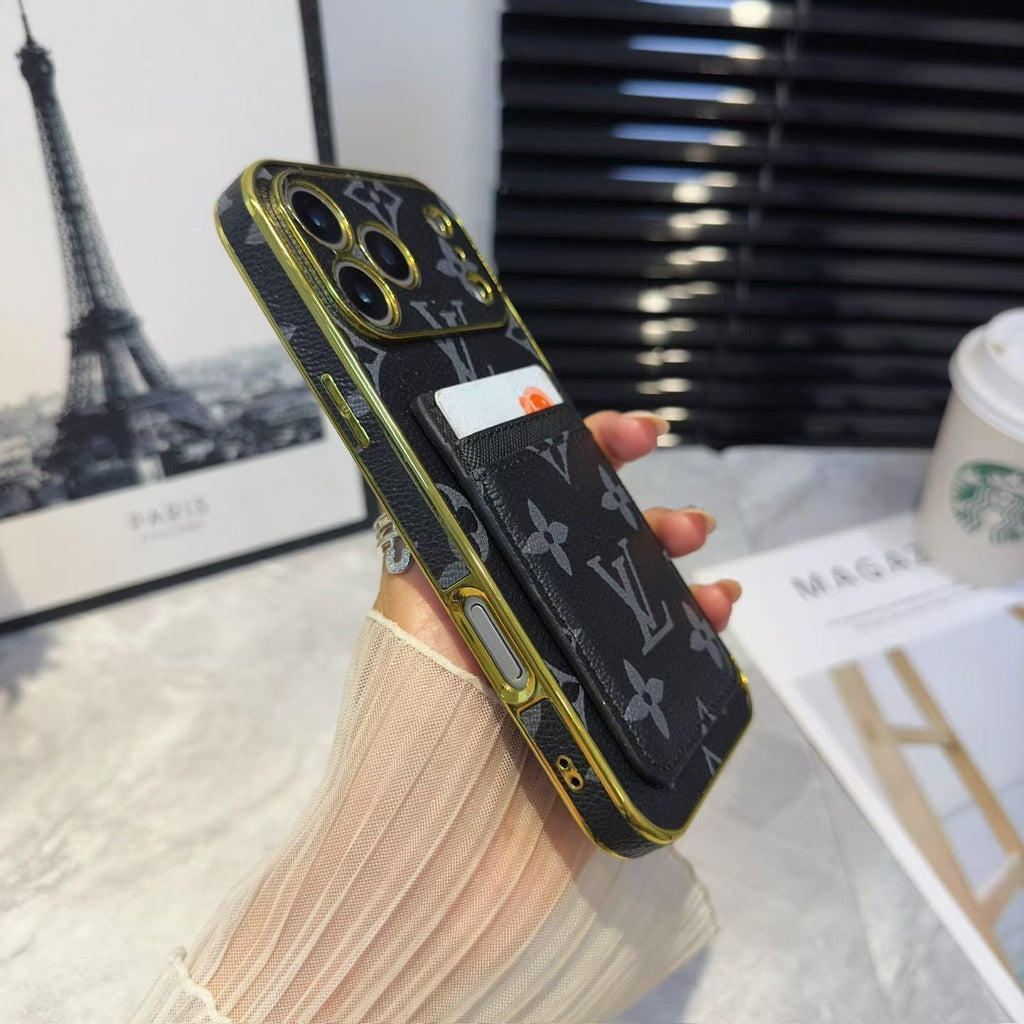 Louis Vuitton iPhone 18 Pro Card Holder Case – Luxury LV iPhone Case - Serene