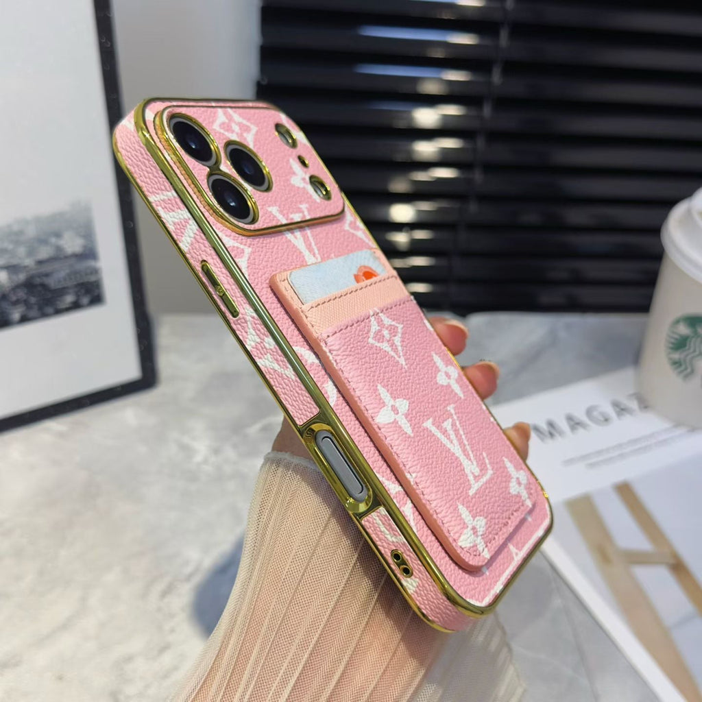 Louis Vuitton iPhone 18 Pro Card Holder Case – Luxury LV iPhone Case - Serene