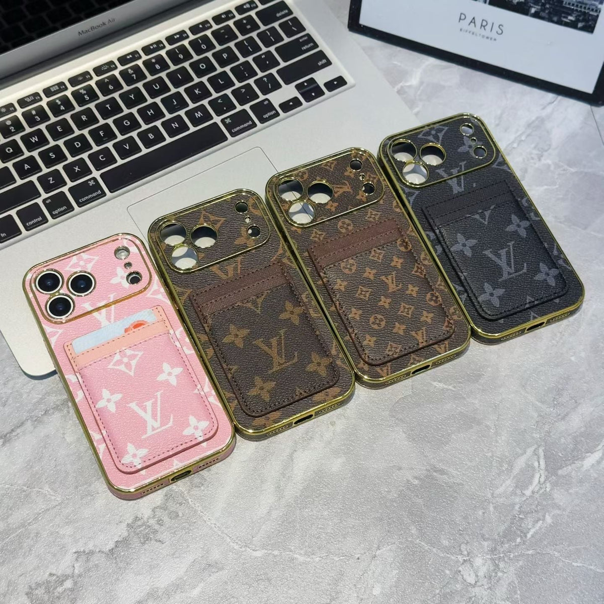 Louis Vuitton iPhone 18 Pro Card Holder Case – Luxury LV iPhone Case - Serene