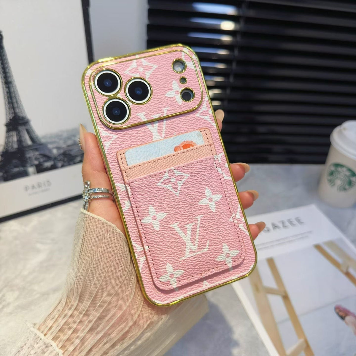 Louis Vuitton iPhone 18 Pro Card Holder Case – Luxury LV iPhone Case - Serene