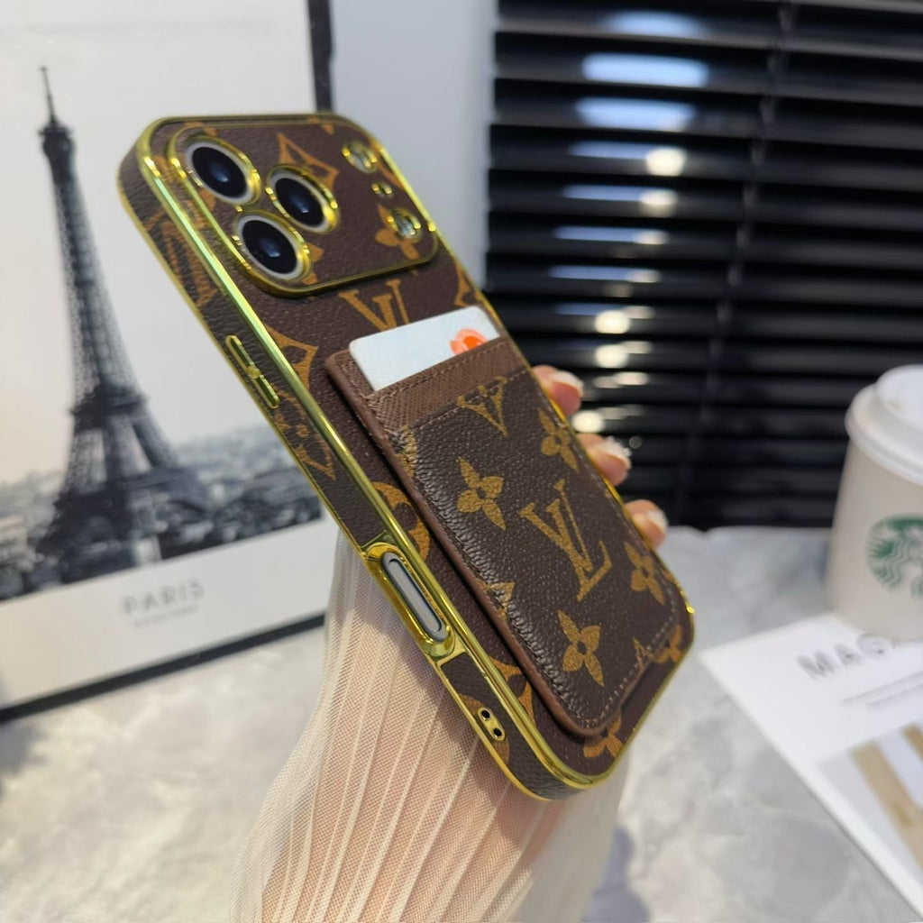 Louis Vuitton iPhone 18 Pro Card Holder Case – Luxury LV iPhone Case - Serene