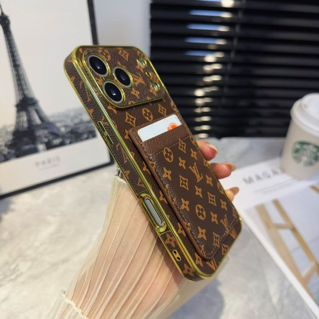 Louis Vuitton iPhone 18 Pro Card Holder Case – Luxury LV iPhone Case - Serene