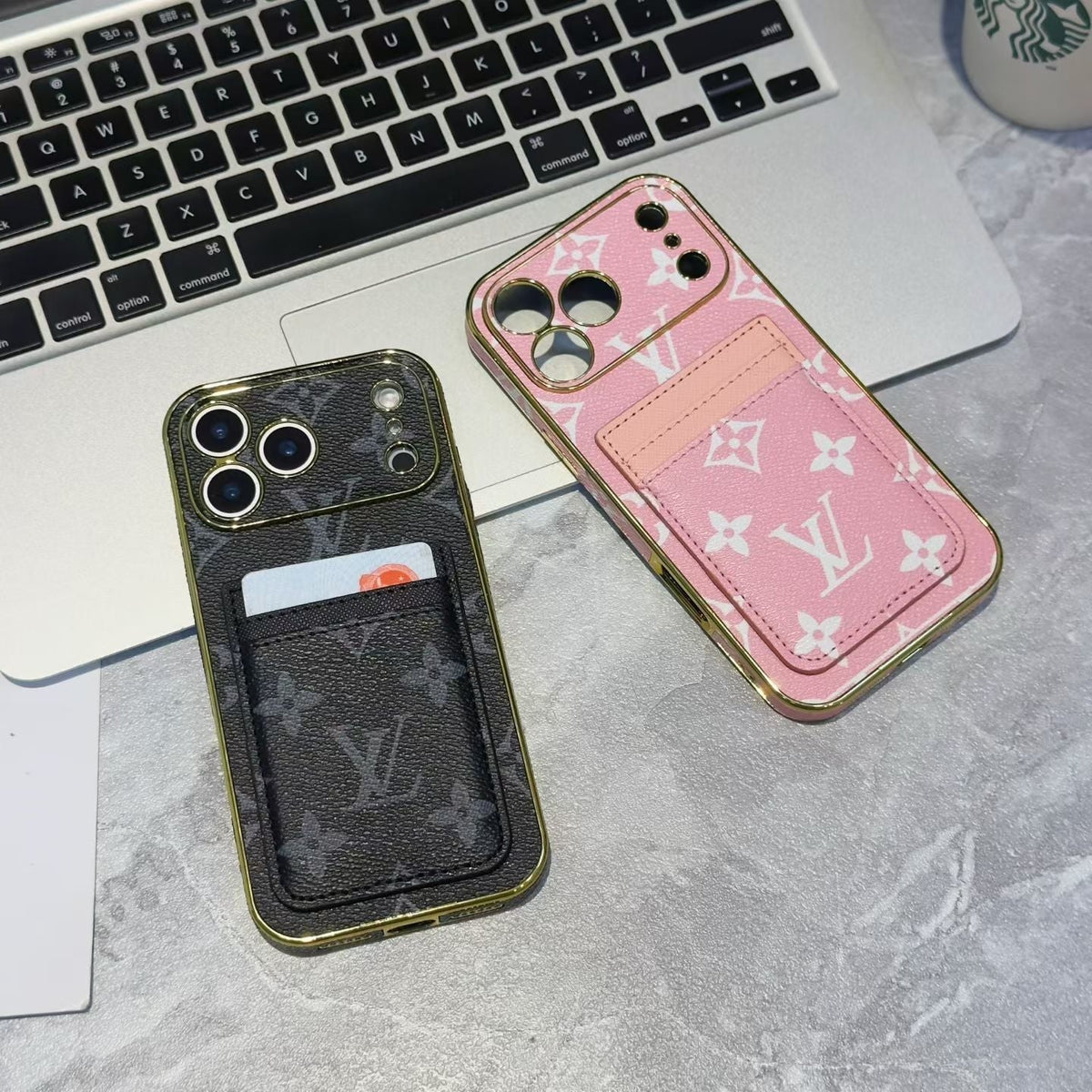 Louis Vuitton iPhone 18 Pro Card Holder Case – Luxury LV iPhone Case - Serene