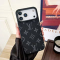 Louis Vuitton iPhone 18 Pro Case – Dark Classic Monogram & Damier Leather - Serene