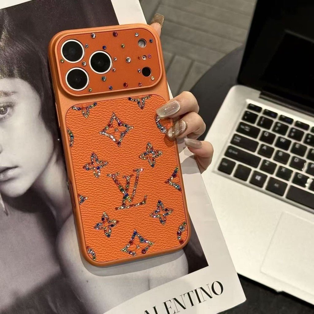 Louis Vuitton iPhone 18 Pro Case – Glitter Crystal Luxury Cover Rhinestone - Serene