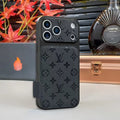 Louis Vuitton iPhone 18 Pro Case – Luxury Designer Leather Cover – Black - Serene