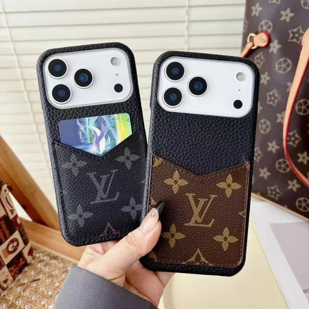 Louis Vuitton iPhone 18 Pro Case With Cardholder – Classic Monogram Leather - Serene
