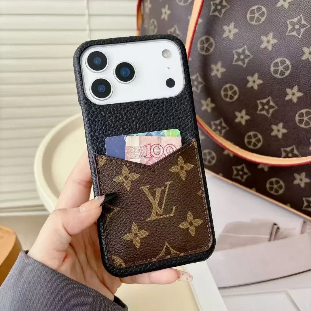 Louis Vuitton iPhone 18 Pro Case With Cardholder – Classic Monogram Leather - Serene
