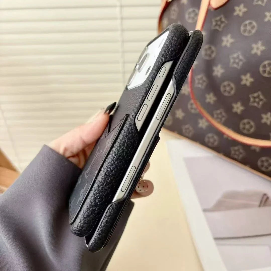 Louis Vuitton iPhone 18 Pro Case With Cardholder – Classic Monogram Leather - Serene