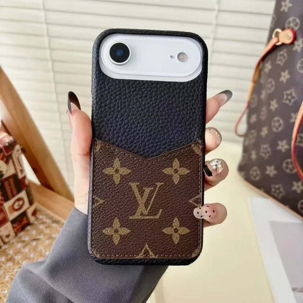 Louis Vuitton iPhone 18 Pro Case With Cardholder – Classic Monogram Leather - Serene