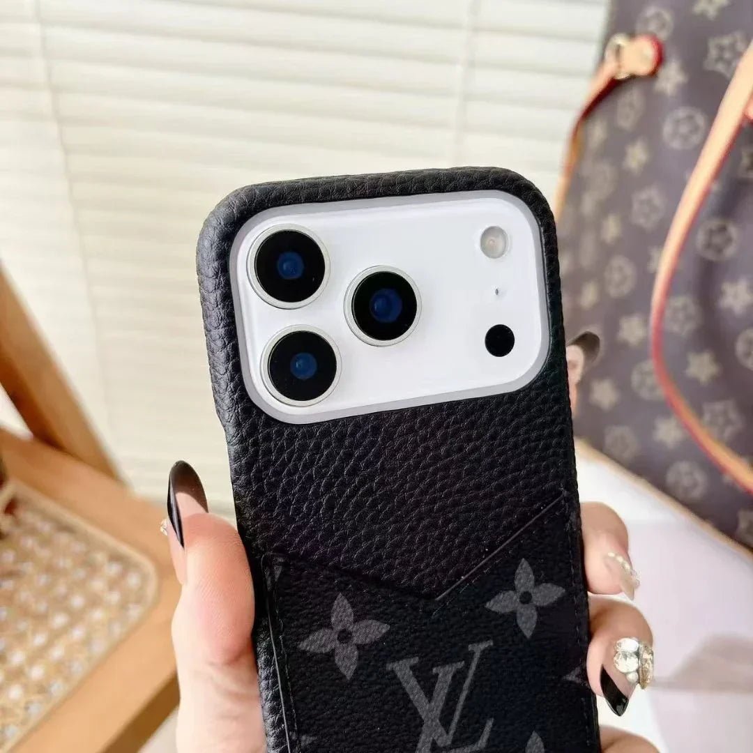 Louis Vuitton iPhone 18 Pro Case With Cardholder – Classic Monogram Leather - Serene