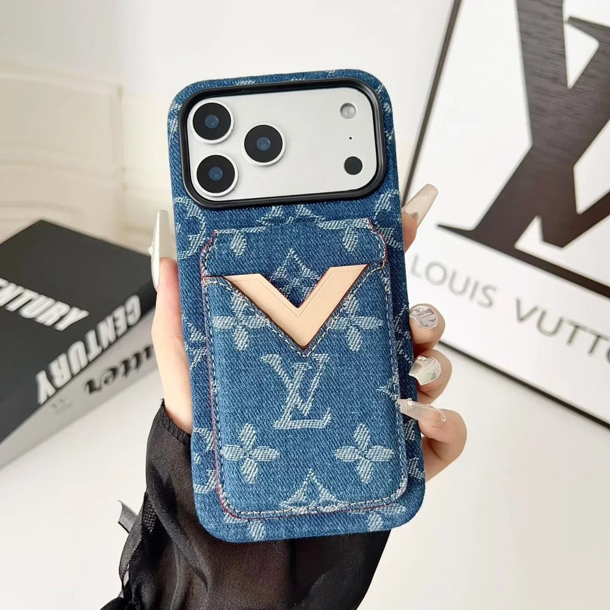 Louis Vuitton iPhone 18 Pro Case with Cardholder – Small Monogram Leather - Serene