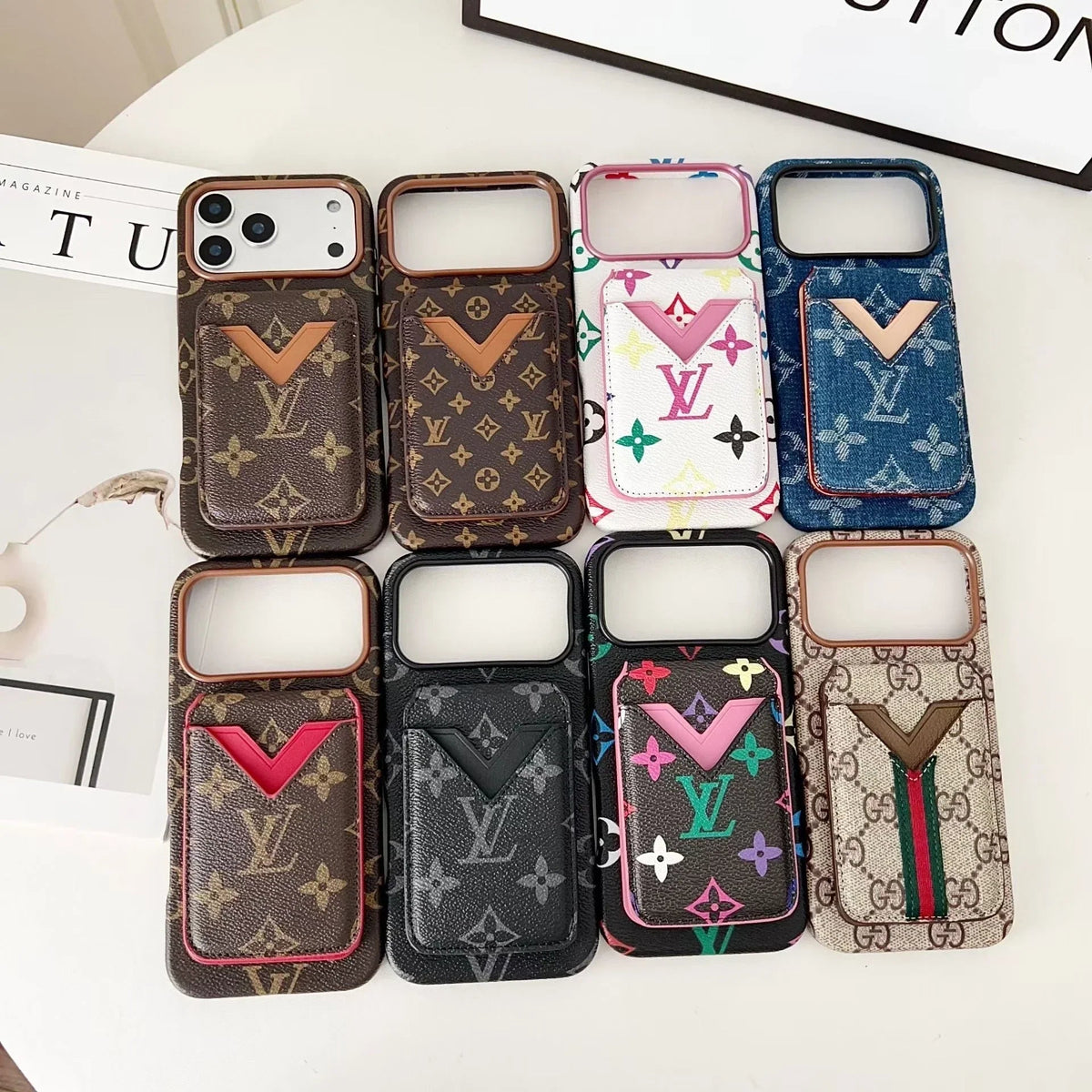 Louis Vuitton iPhone 18 Pro Case with Cardholder – Small Monogram Leather - Serene