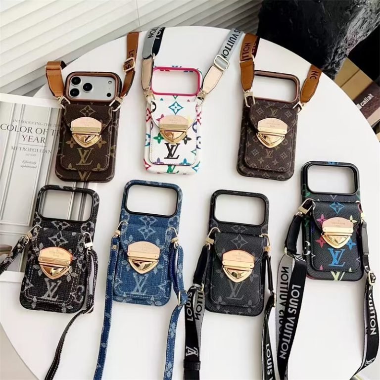 Louis Vuitton iPhone 18 Pro Case With Strap – Luxury Designer Crossbody Cover - Serene