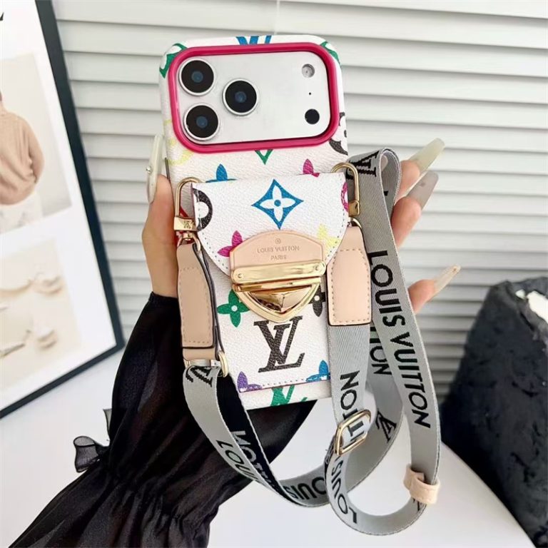Louis Vuitton iPhone 18 Pro Case With Strap – Luxury Designer Crossbody Cover - Serene