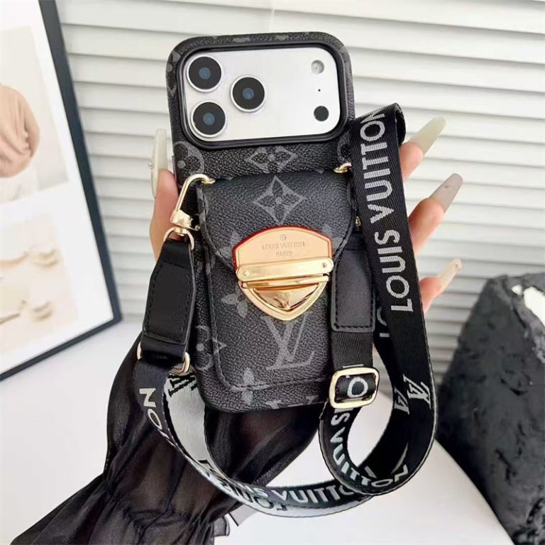 Louis Vuitton iPhone 18 Pro Case With Strap – Luxury Designer Crossbody Cover - Serene