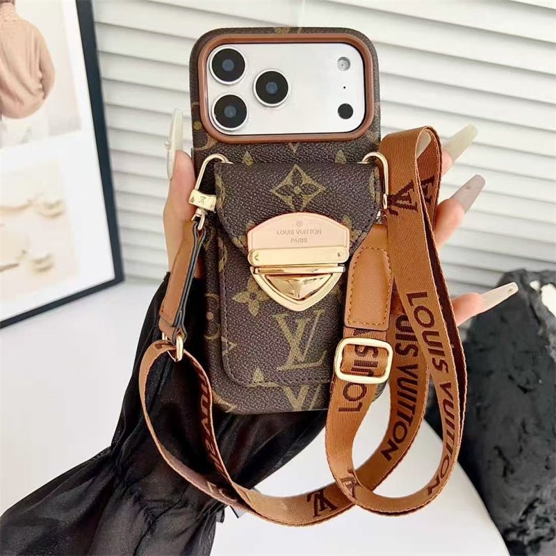 Louis Vuitton iPhone 18 Pro Case With Strap – Luxury Designer Crossbody Cover - Serene