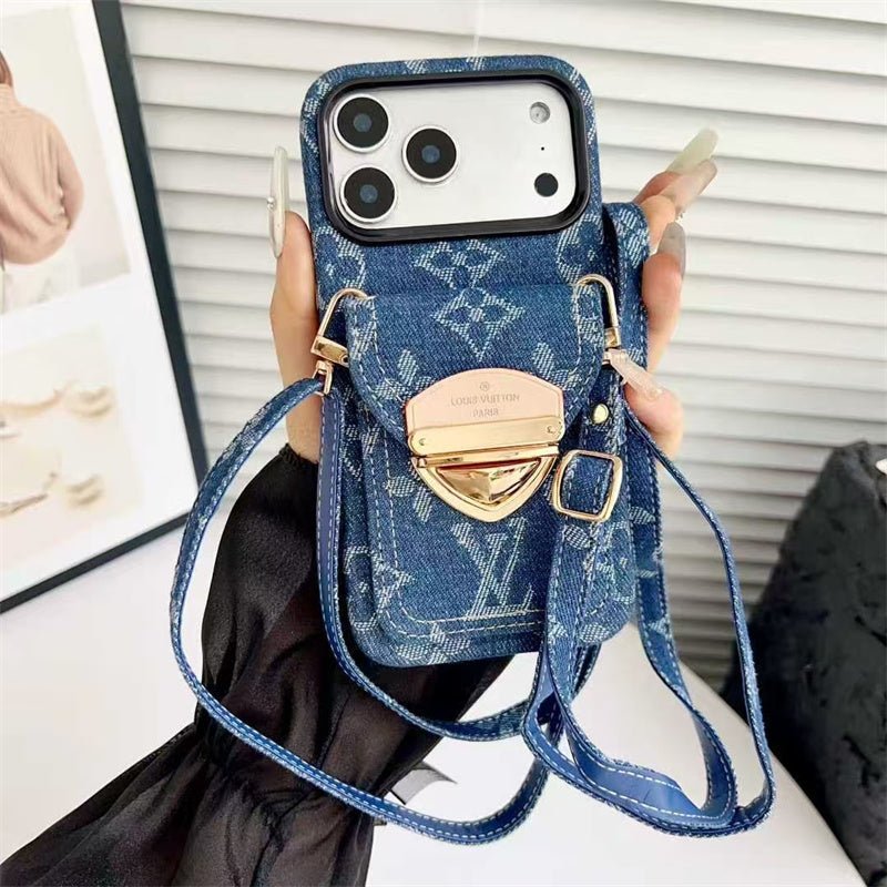 Louis Vuitton iPhone 18 Pro Case With Strap – Luxury Designer Crossbody Cover - Serene
