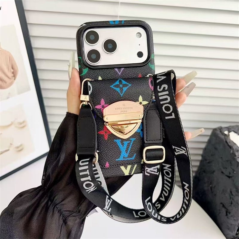 Louis Vuitton iPhone 18 Pro Case With Strap – Luxury Designer Crossbody Cover - Serene