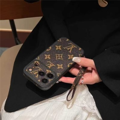 Louis Vuitton iPhone 18 Pro Case with Strap – Luxury Monogram Designer Cover - Serene
