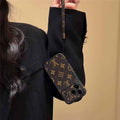 Louis Vuitton iPhone 18 Pro Case with Strap – Luxury Monogram Designer Cover - Serene