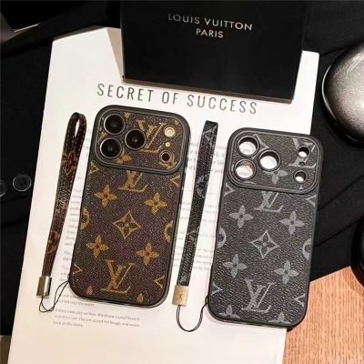 Louis Vuitton iPhone 18 Pro Case with Strap – Luxury Monogram Designer Cover - Serene