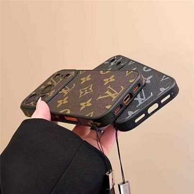 Louis Vuitton iPhone 18 Pro Case with Strap – Luxury Monogram Designer Cover - Serene