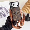 Louis Vuitton iPhone 18 Pro Wallet Card Holder Case – Luxury Designer Cover - Serene
