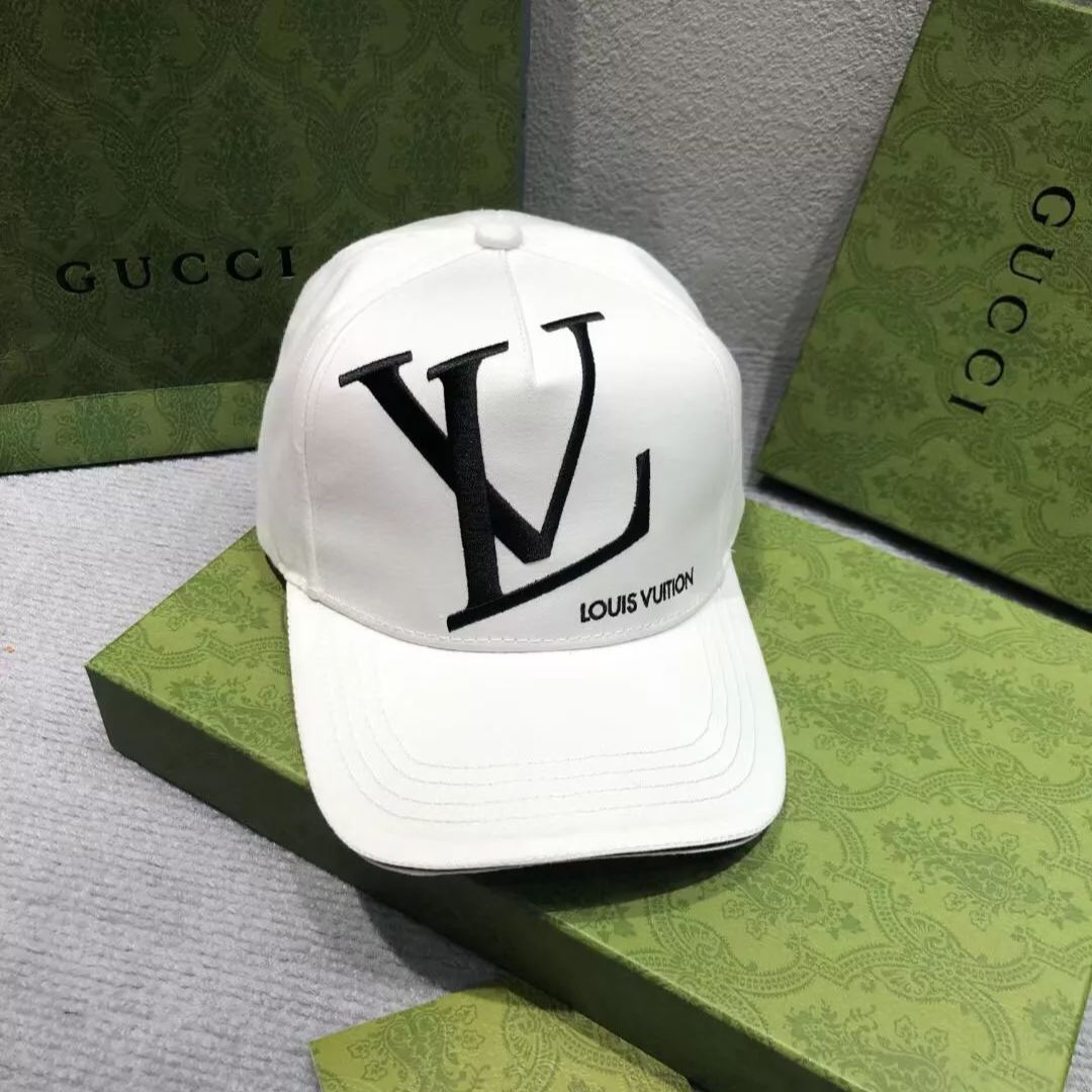 Louis Vuitton LV Monogram Baseball Cap | Luxury Designer Hat - Serene