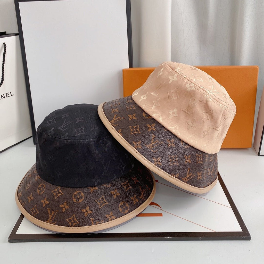 Louis Vuitton LV Monogram Denim & Leather Bucket Hat for Men & Women - Serene