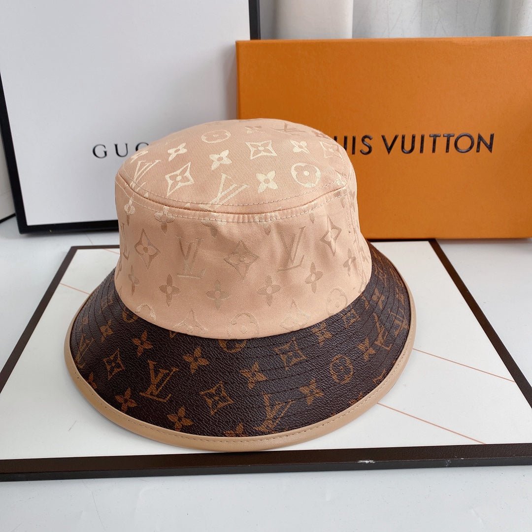 Louis Vuitton LV Monogram Denim & Leather Bucket Hat for Men & Women - Serene