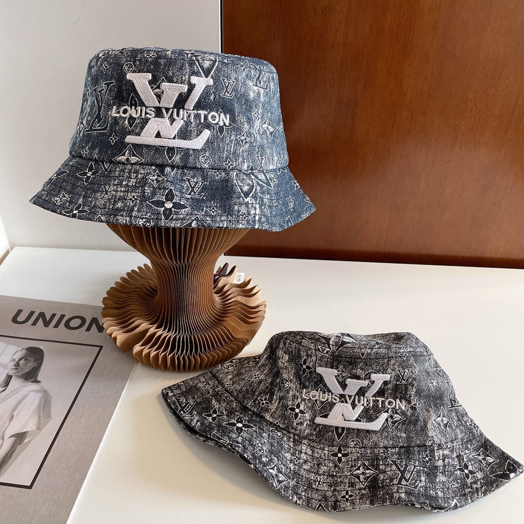 Louis Vuitton Monogram Embroidered Bucket Hat - Serene