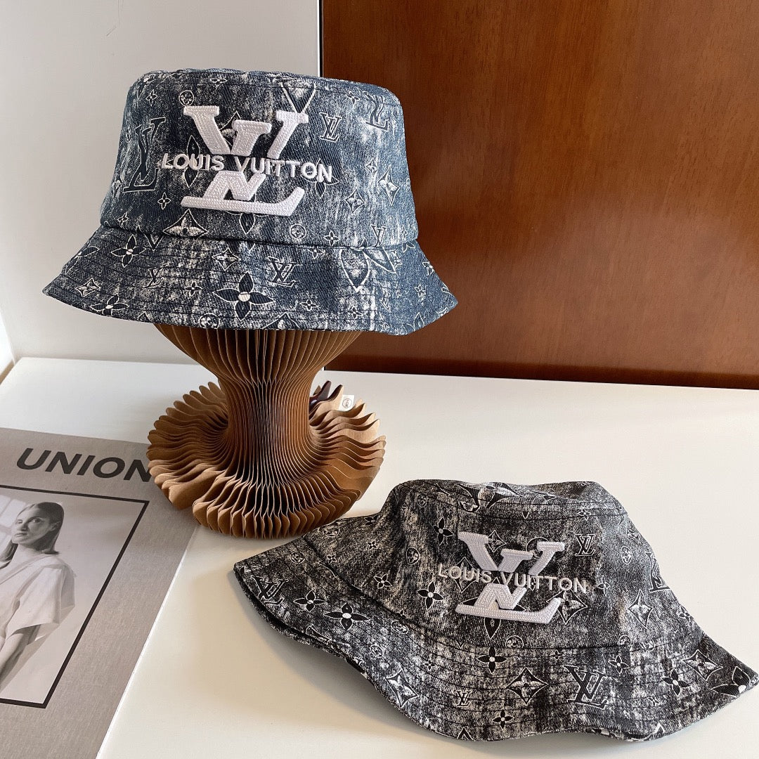 Louis Vuitton Monogram Embroidered Bucket Hat - Serene