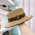 Louis Vuitton Monogram Flat-Brim Straw Hat - Serene