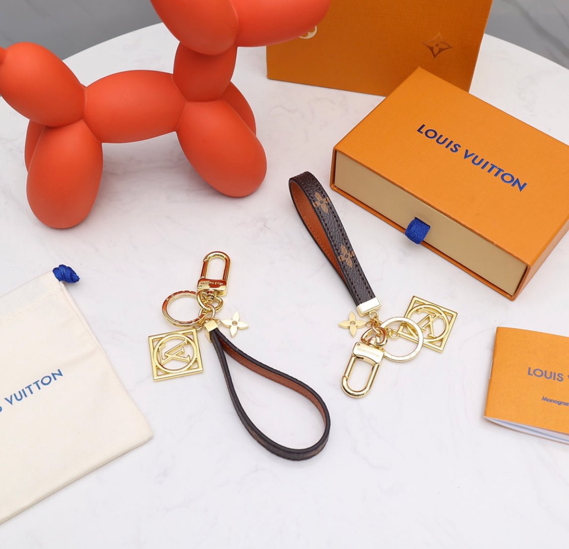 Louis Vuitton Monogram Leather Strap Keychain - Serene
