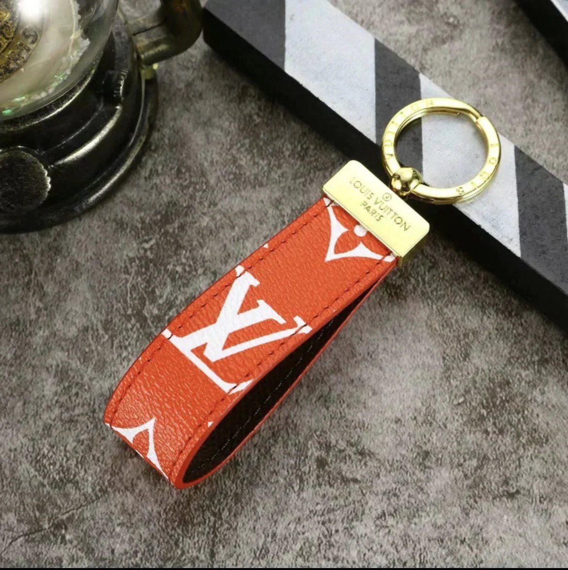 Louis Vuitton Monogram Leather Strap Keychain - Serene