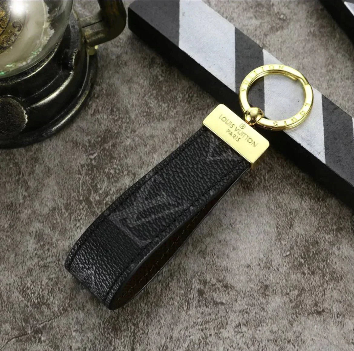 Louis Vuitton Monogram Leather Strap Keychain - Serene
