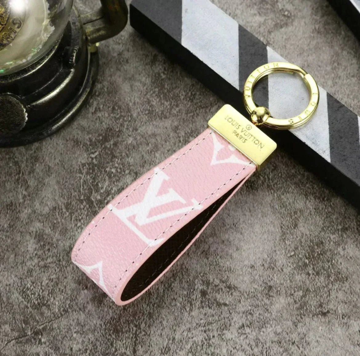 Louis Vuitton Monogram Leather Strap Keychain - Serene