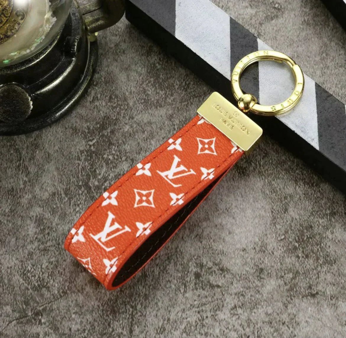 Louis Vuitton Monogram Leather Strap Keychain - Serene
