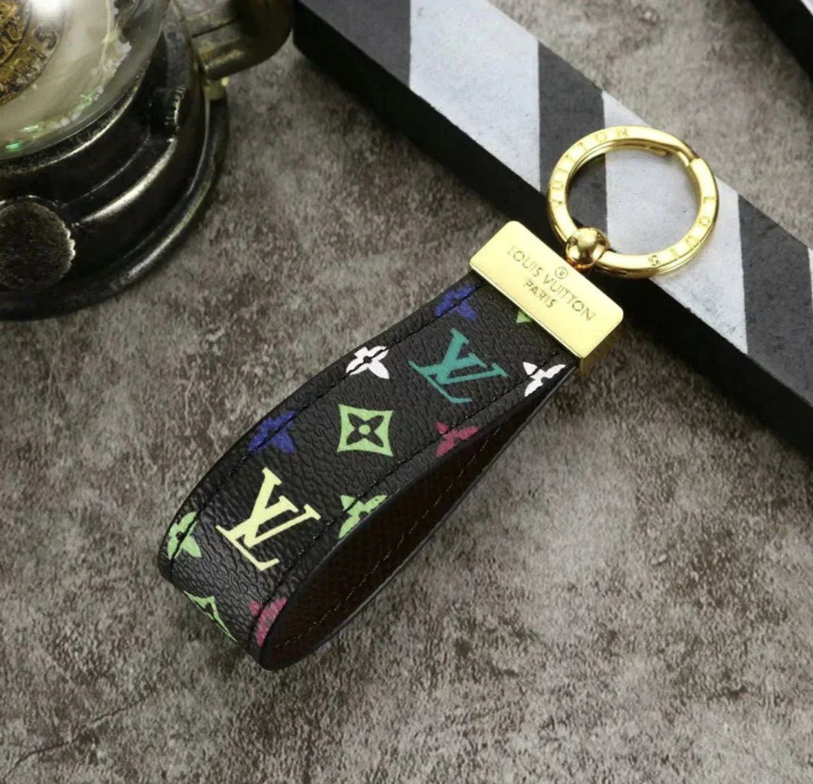 Louis Vuitton Monogram Leather Strap Keychain - Serene