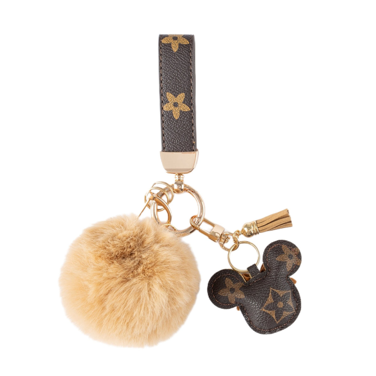 Louis Vuitton Monogram Mickey Pom-Pom Bag Charm Keychain - Serene