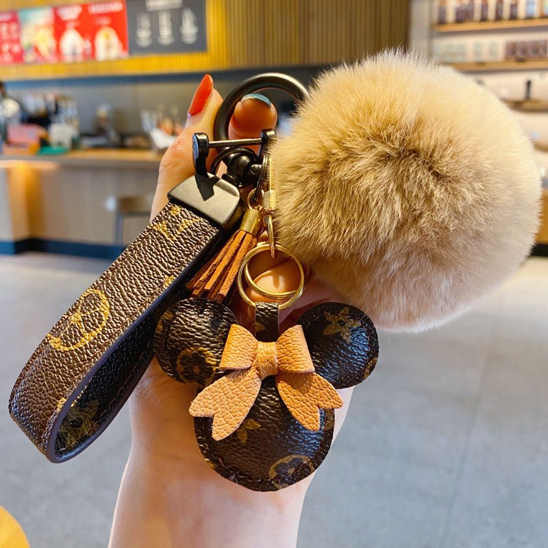 Louis Vuitton Monogram Mickey Pom-Pom Bag Charm Keychain - Serene