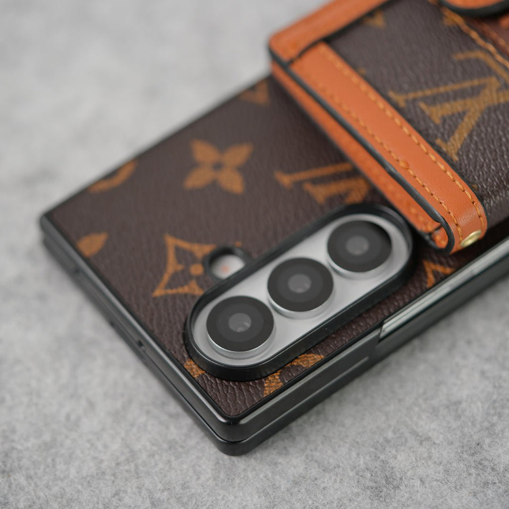 Louis Vuitton Monogram Samsung Galaxy Z Fold 7 Case with Card Holder & Crossbody Strap - Serene