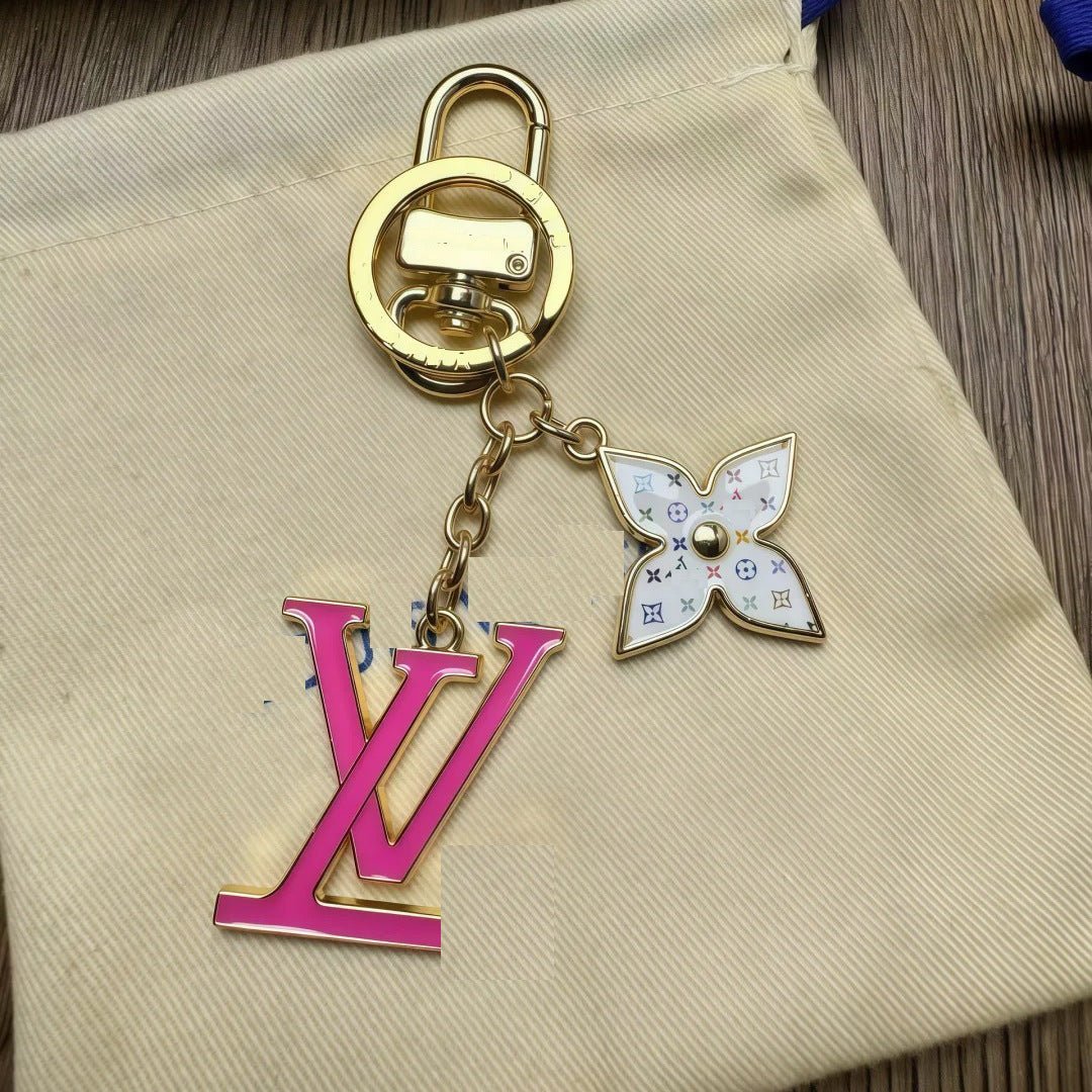 Louis Vuitton Multicolor Logo Charm Chain Keychain - Serene