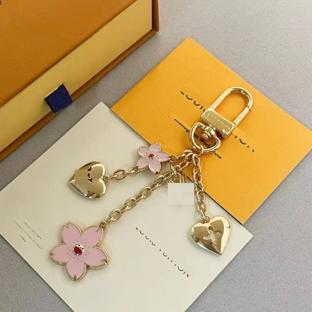 Louis Vuitton Multicolor Logo Charm Chain Keychain - Serene