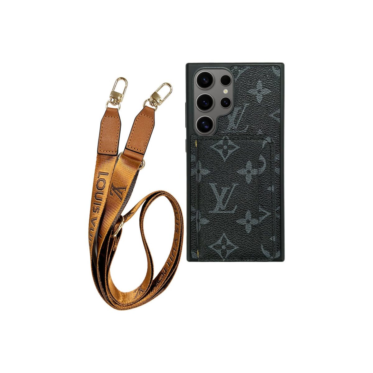 Louis Vuitton Samsung Galaxy S26 Ultra Case Cardholder – Luxury Designer Wallet Cover - Serene