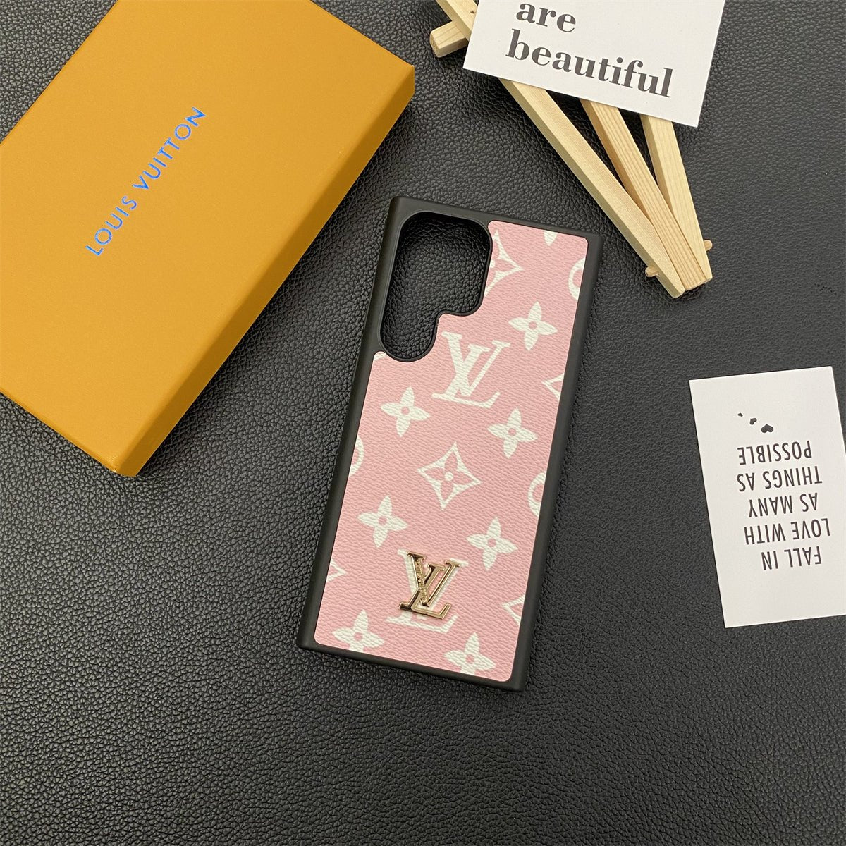 Louis Vuitton Samsung Galaxy S26 Ultra Case Lockme Leather | Luxury Designer Protective Phone Cover - Serene