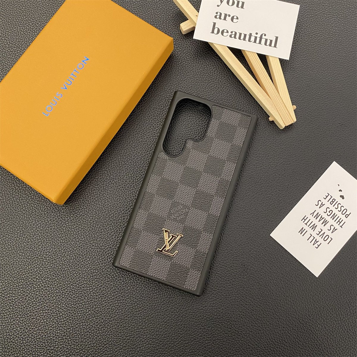 Louis Vuitton Samsung Galaxy S26 Ultra Case Lockme Leather | Luxury Designer Protective Phone Cover - Serene