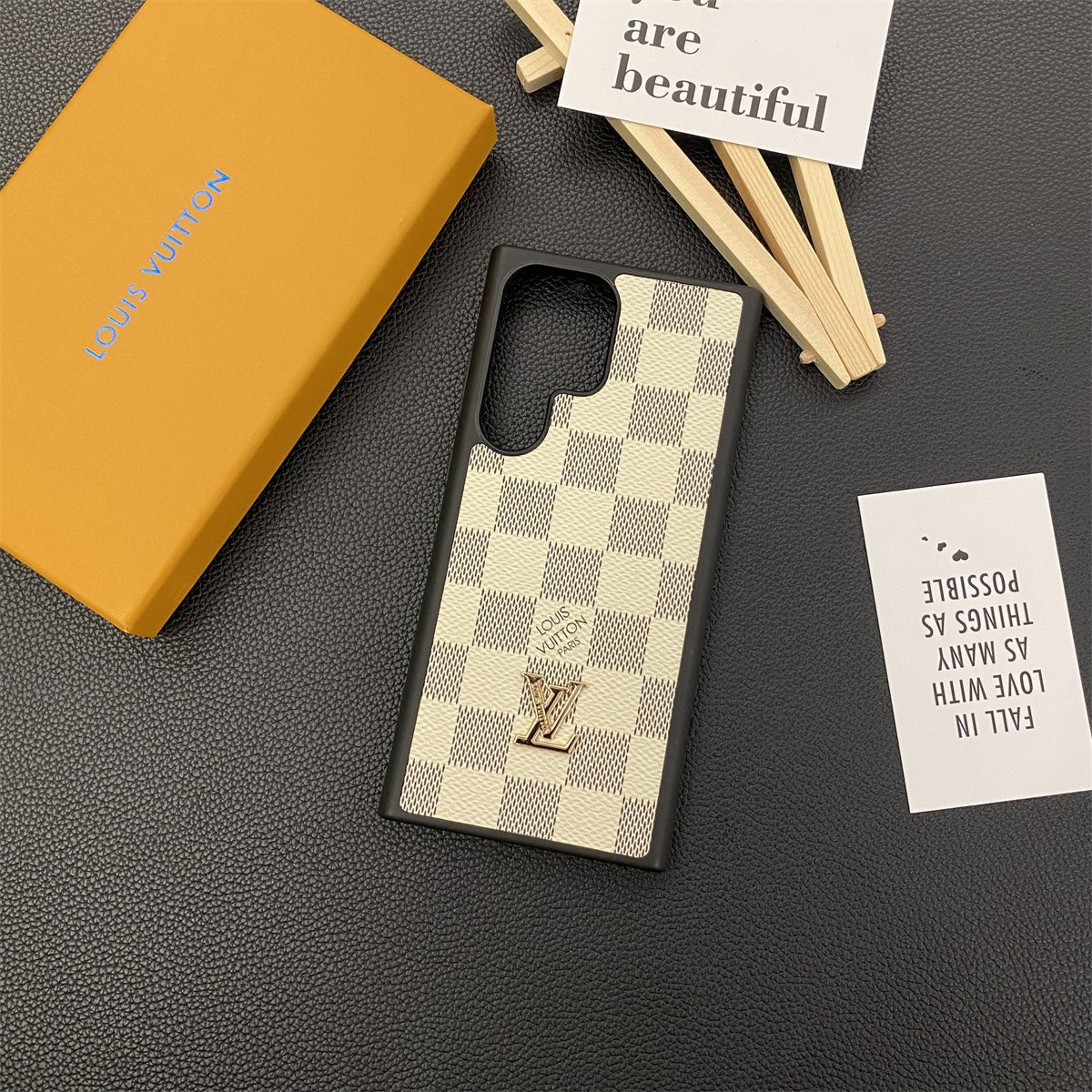 Louis Vuitton Samsung Galaxy S26 Ultra Case Lockme Leather | Luxury Designer Protective Phone Cover - Serene