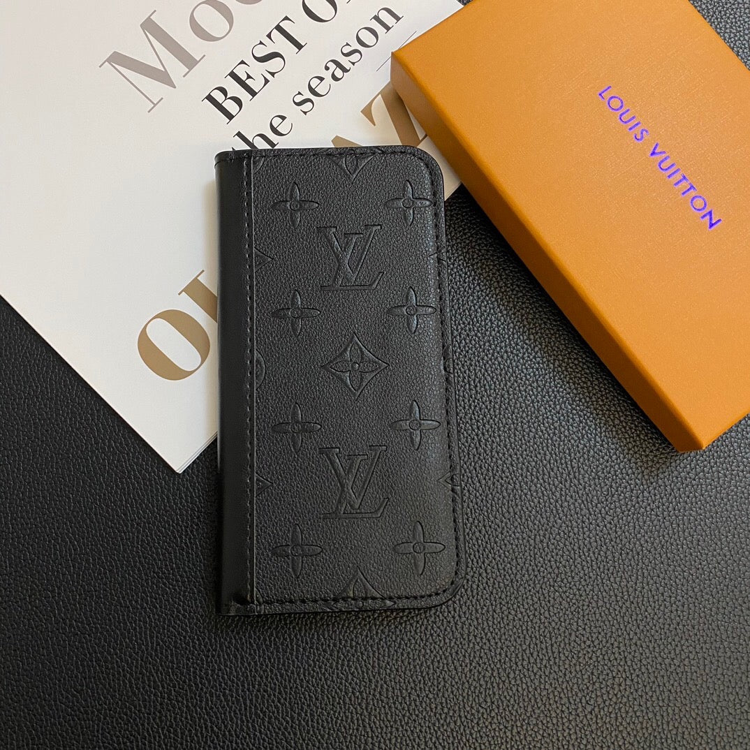 Louis Vuitton Samsung Galaxy S26 Ultra Case Monogram Leather Card Holder | Luxury Designer Phone Cover - Serene